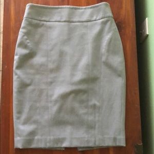 Soft gray pencil skirt